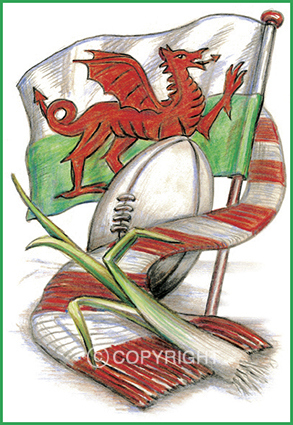 Welsh Card Design No 2 – Welsh Greeting Card