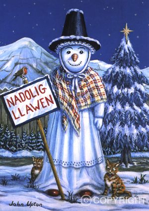 Snowlady – Welsh Christmas Card