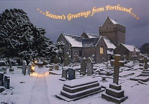 Porthcawl Christmas Card Featuring Newton Church
