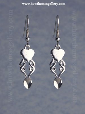 Silver Lovespoon Earrings