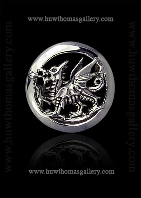 Silver Welsh Dragon Brooch