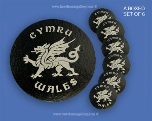 Welsh Dragon Coaster – Welsh Slate