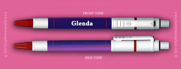 Female Welsh Name:  Glenda – On A Pen ( Girls / Womens Name )