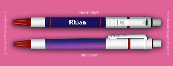 Female Welsh Name:  Rhian – On A Pen ( Girls / Womens Name )