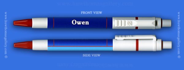 Male Welsh Name: Owen – On A Pen ( Boy’s / Man’s Name )
