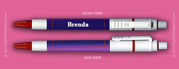 Female Welsh Name:  Brenda – On A Pen ( Girl’s / Women’s Name )