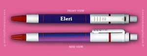Female Welsh Name:  Eleri – On A Pen ( Girl’s / Women’s Name )