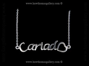 Cariad Silver Necklace