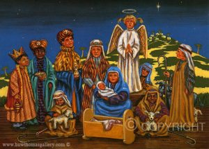 Away In A Manger  – Welsh Christmas Card