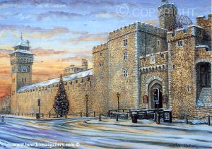 Cardiff Castle – The Christmas Tree – Welsh Christmas Card