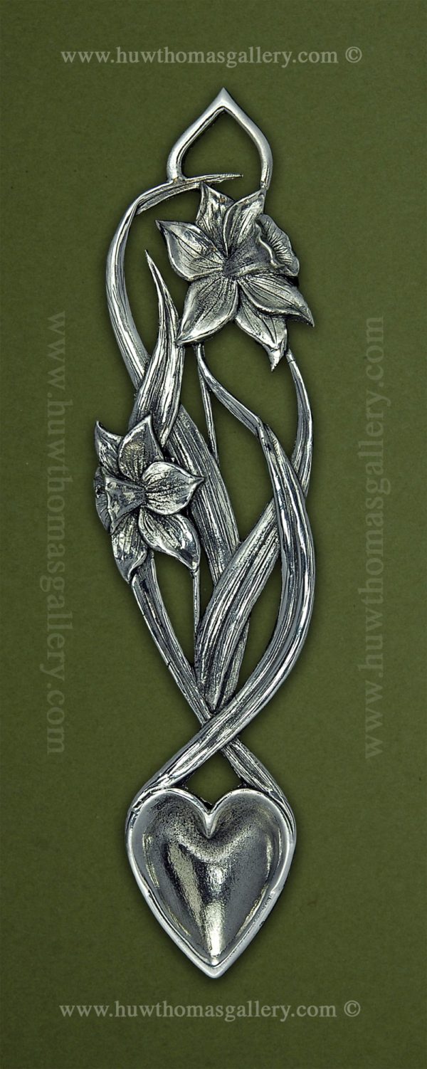 Pewter Lovespoon – Double Daffodil ( S 6 Inch )