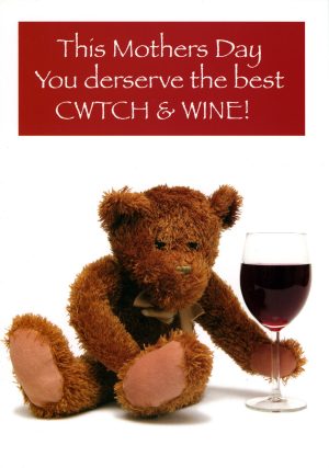 Mother's Day – Cwtch & Wine – Welsh Greeting Card