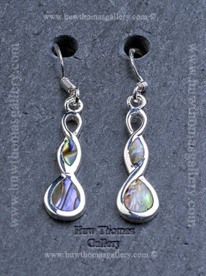 Silver & Paua Shell Earrings