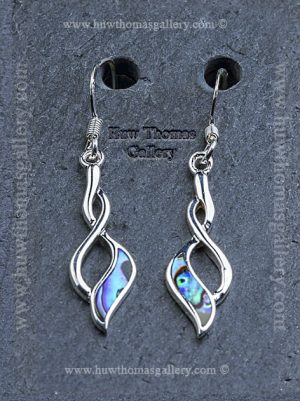 Silver & Paua Shell Earrings