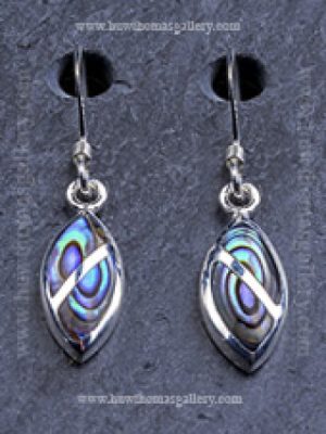 Silver & Abalone / Paua Shell Earrings